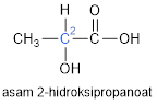 contoh isomer asam laktat