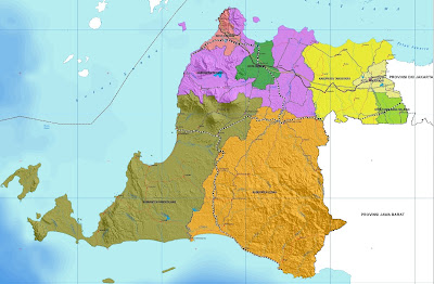 Peta Kabupaten dan Kota di Provinsi Banten