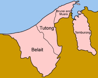 Peta Distrik Brunei Darussalam