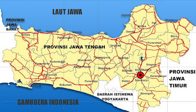 Peta  Jalan Jawa Tengah